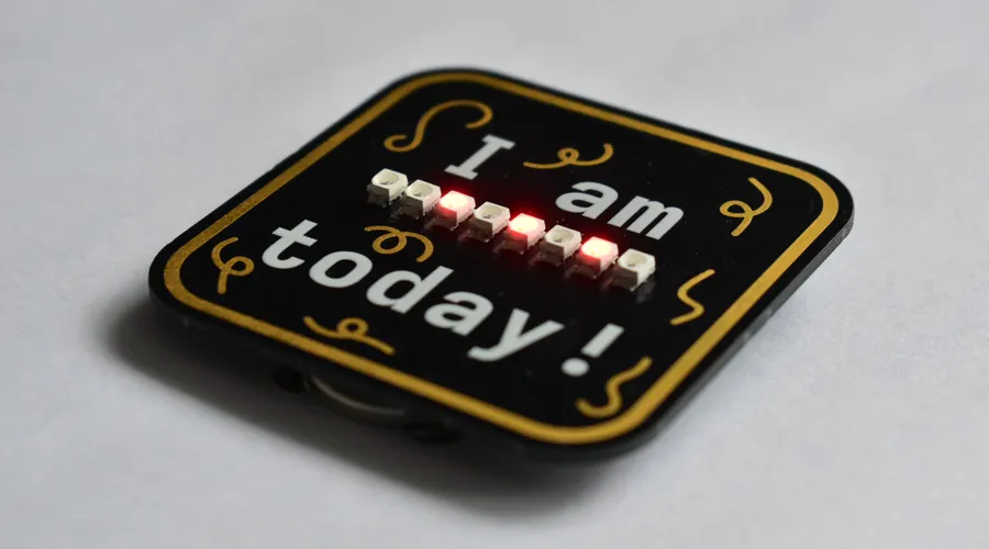 Binary Birthday Badge